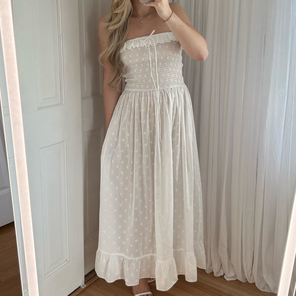 Solid & Striped The Nikki Dress in Off White
